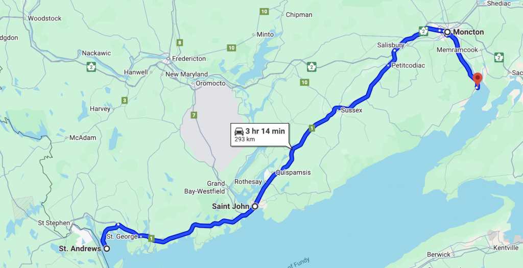 5-day road trip map